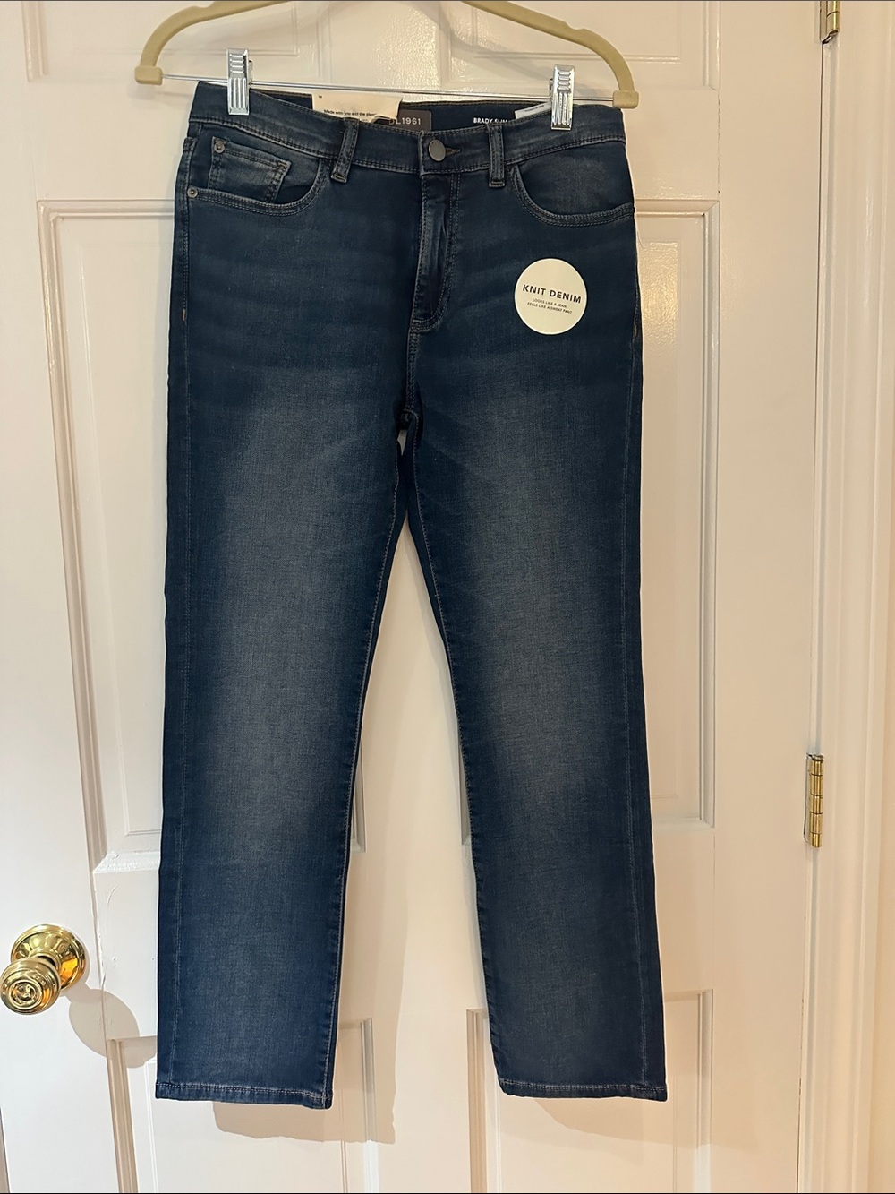 DL1961 Kids Straight Leg Jeans in Dark Blue Wash
